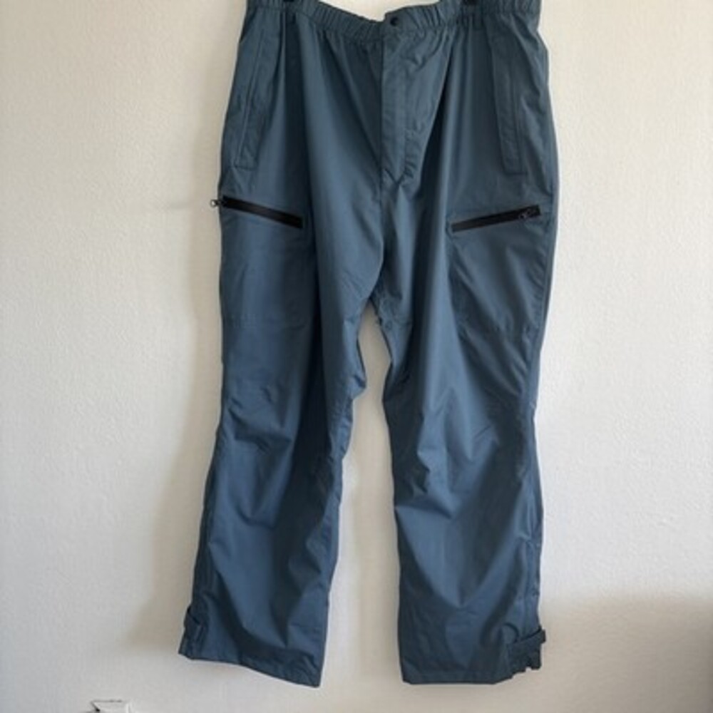 AXESQUIN Water Repellent Pants Blue Grey With Adjustable Leg Closure Size 3XL
